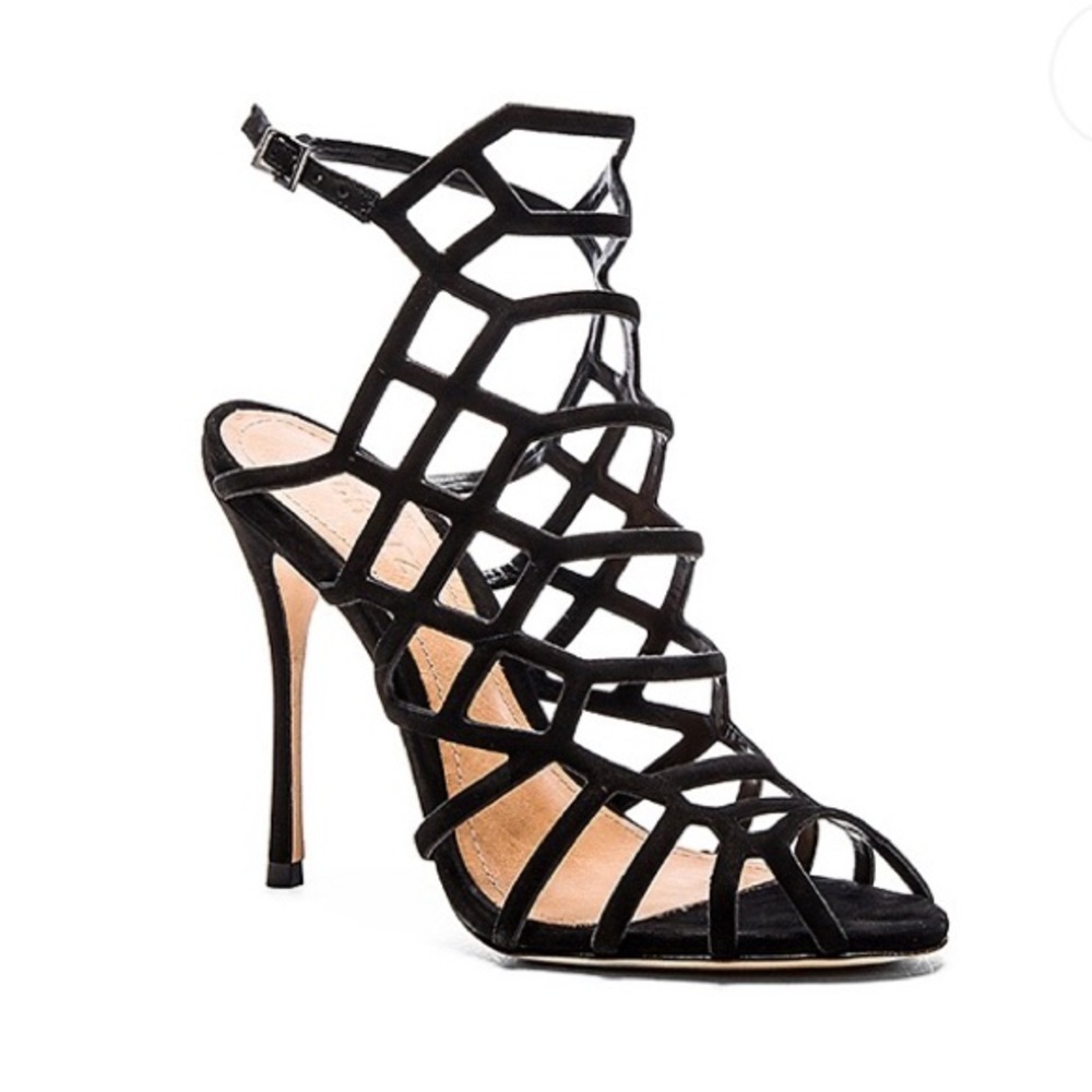 Schutz Juliana Suede Caged Heel